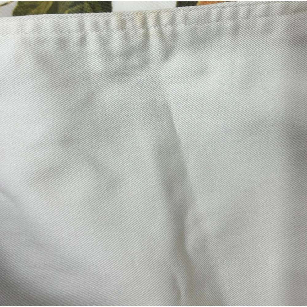 Williams Sonoma Placemats Set/4 White Botanical Pumpkin Harvest Autumn Cotton